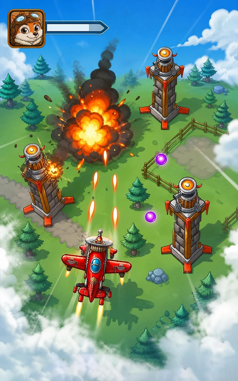 Vect Wisp aerial battle